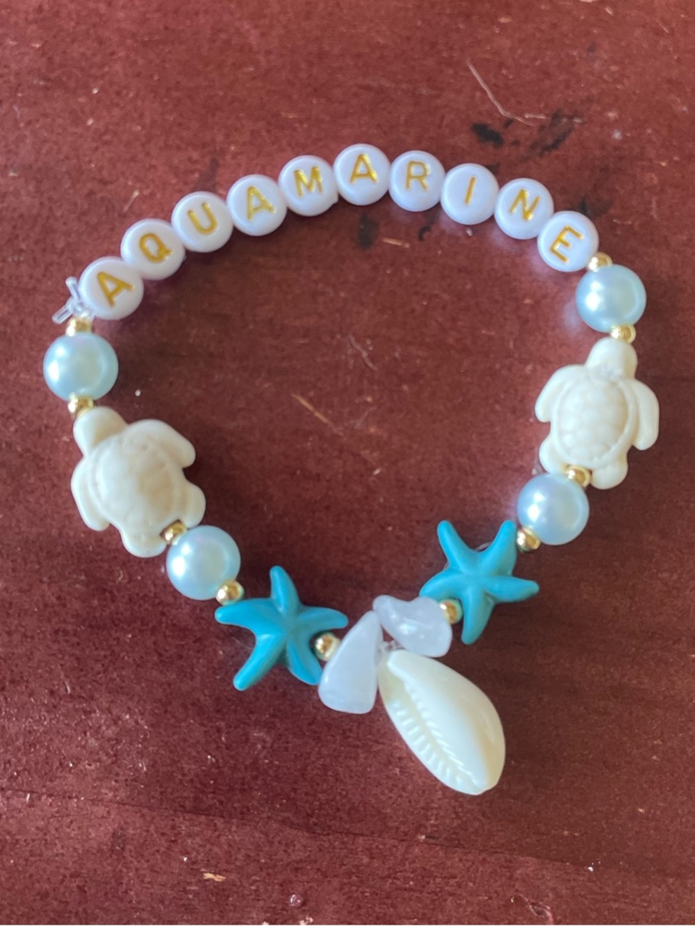 Sea Charm Bracelet - Blue & White